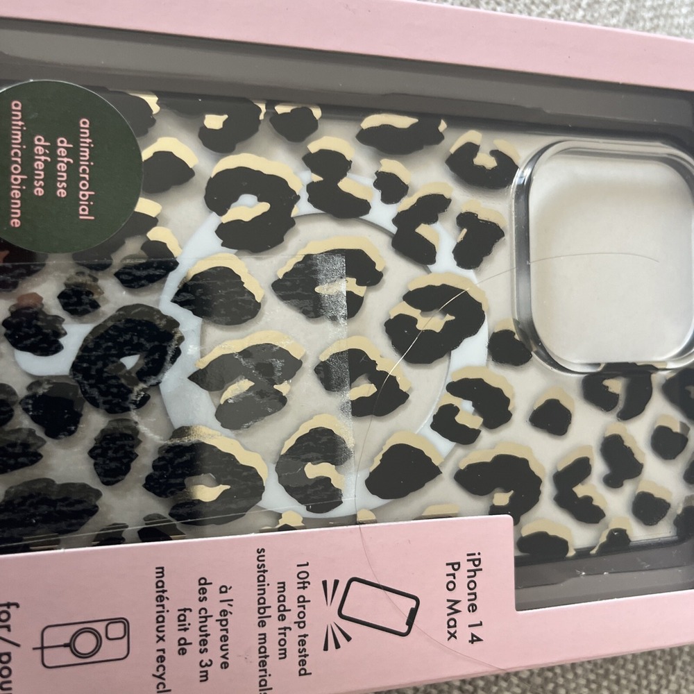 Kate Spade NY Protective Hardshell Case for FITS  IPhone‎ 14 PRO MAX Leopard - Picture 3 of 4